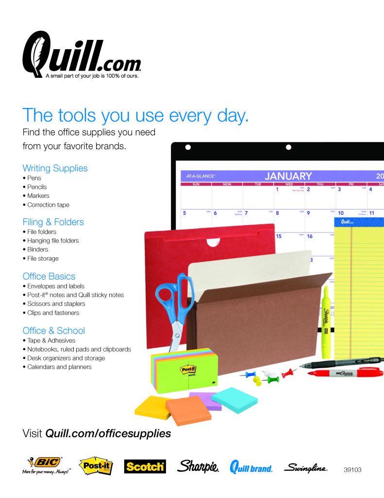 Quill, a Catalog of Office Supplies Competitively Bid for Schools